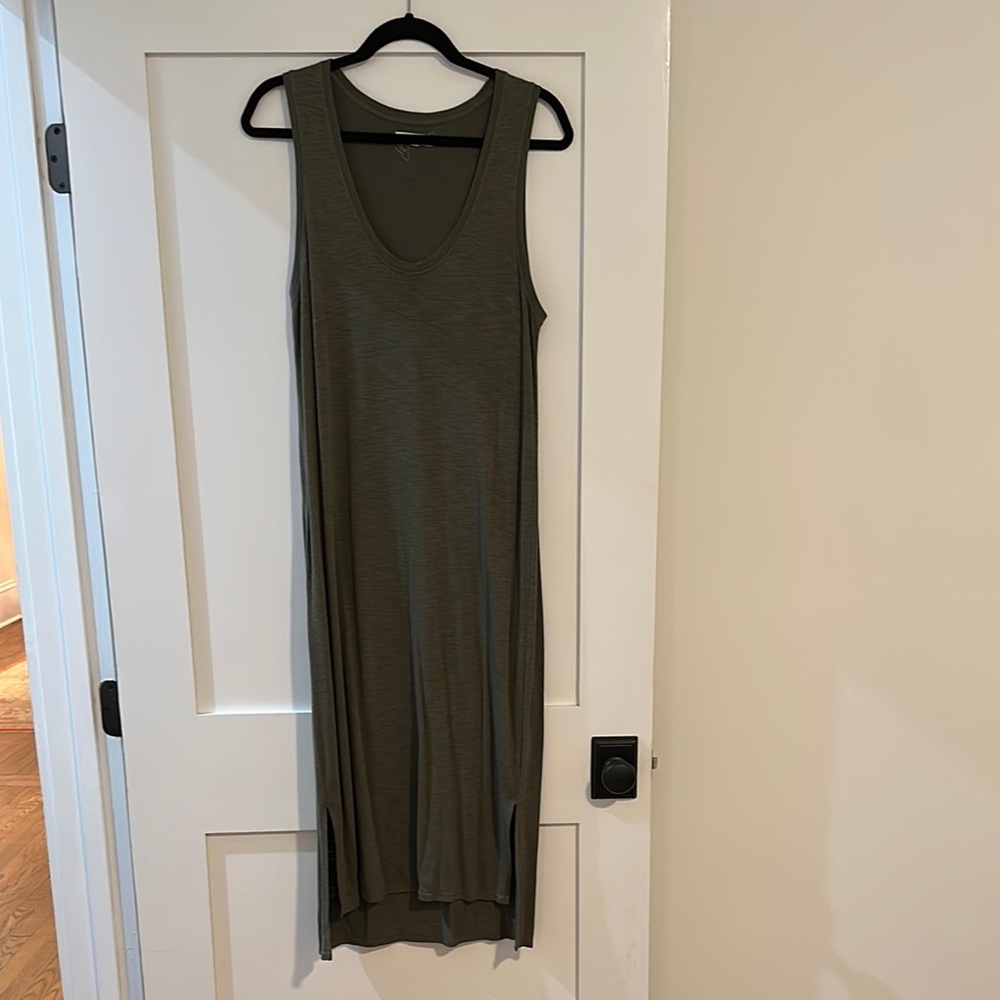 Madewell Olive Green Midi Dress